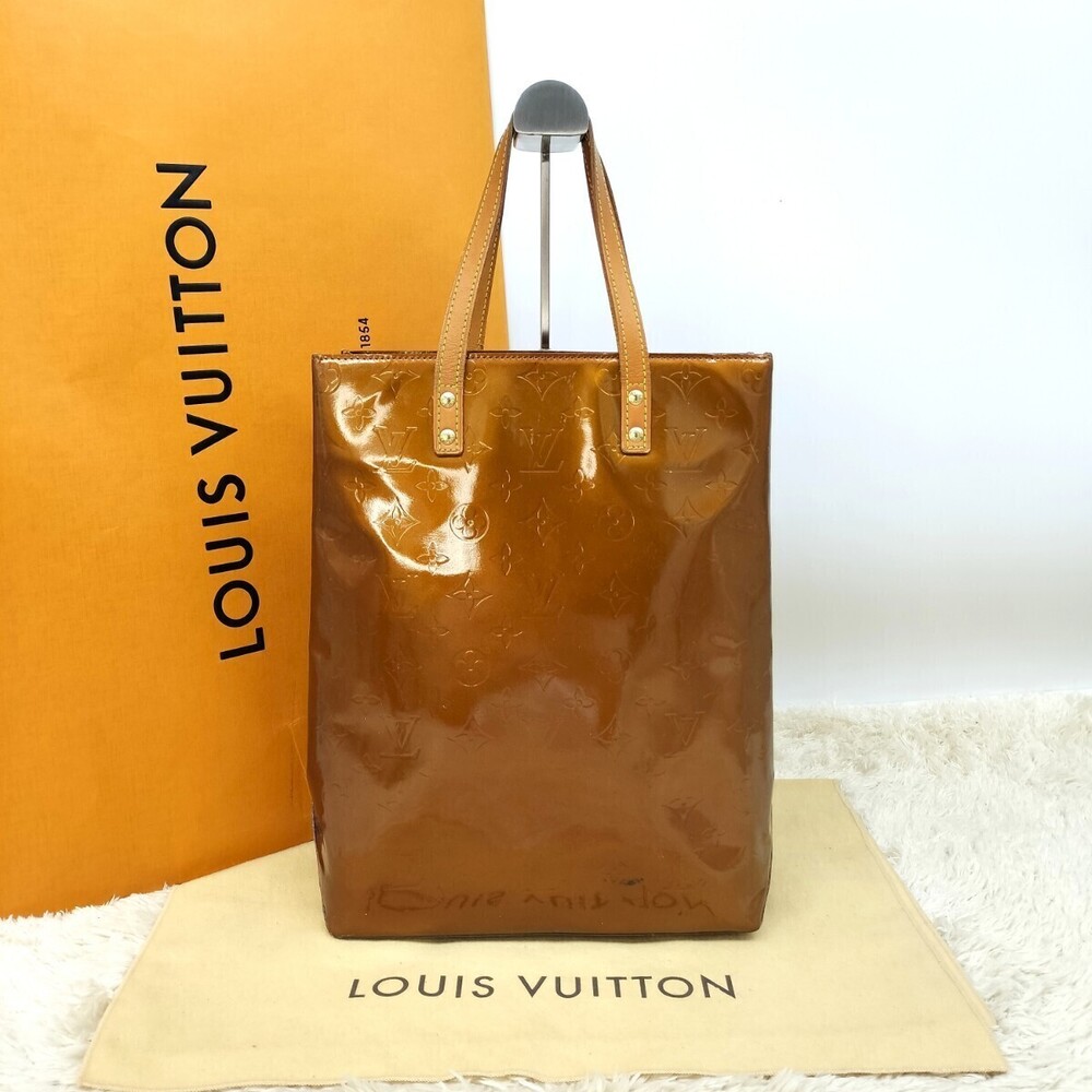 Louis Vuitton Lead tote bag Handbag business Monogram Vernis